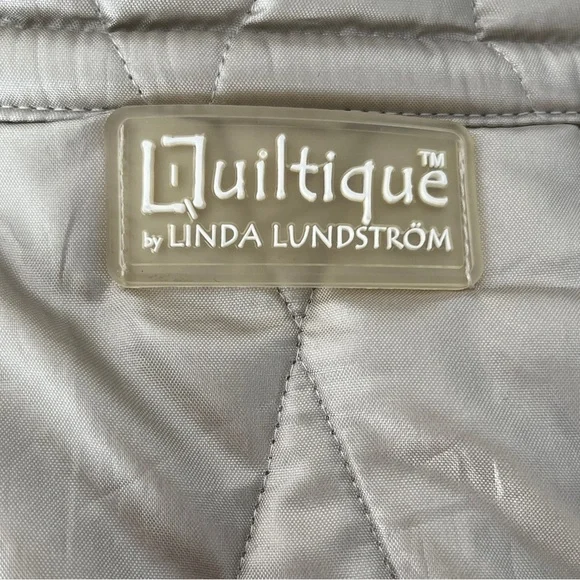 LINDA LUNDSTROM Vintage Reversible Zip Front Quilted Jacket Hip Length Casual - Picture 9 of 16